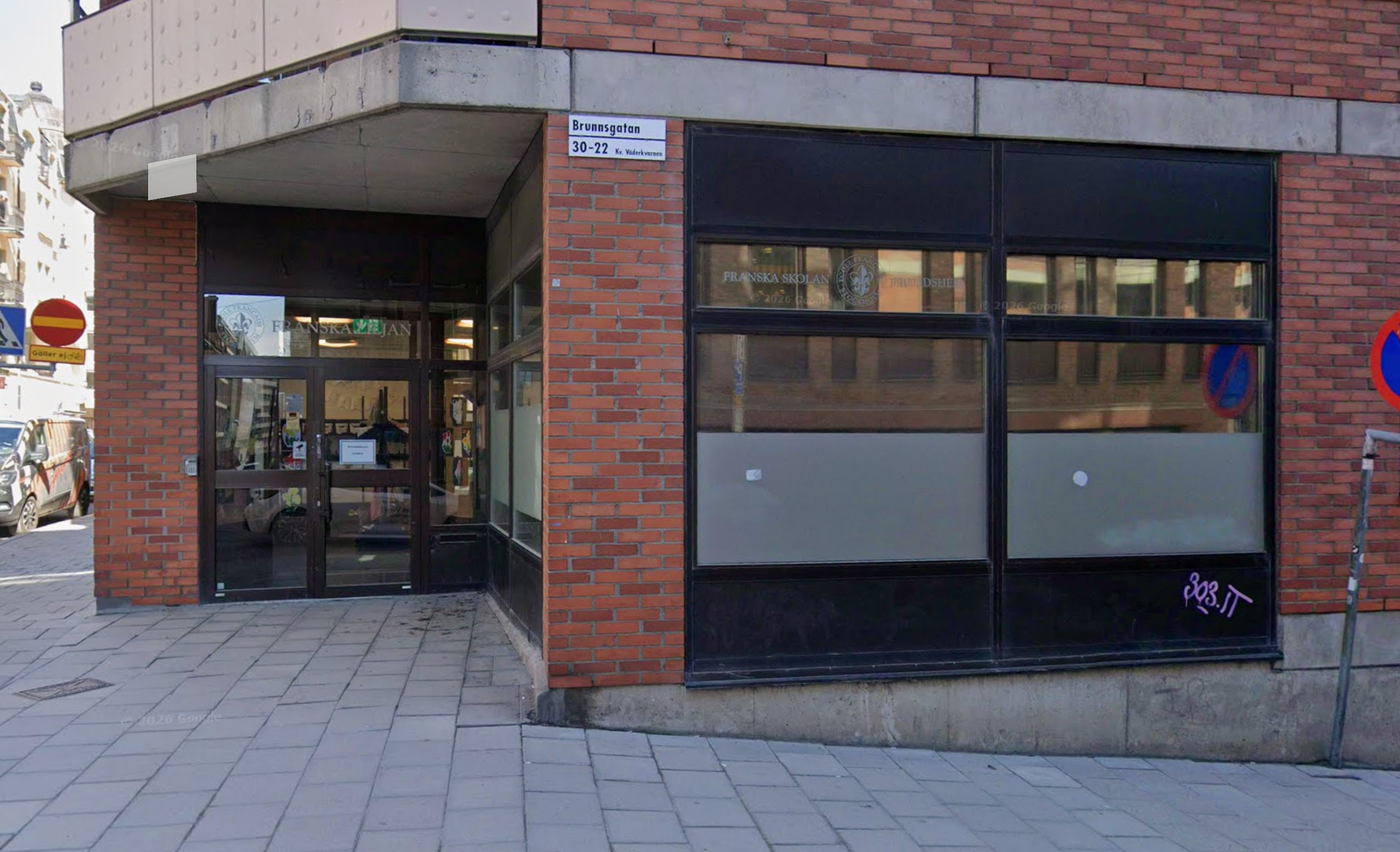 Entrée de Franska Skolan